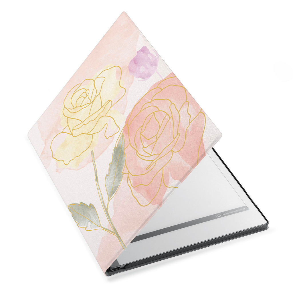 The Personalized VistaCase reMarkable Pen Holder Casewith Artistic Flower design adds a touch of elegance to your device.