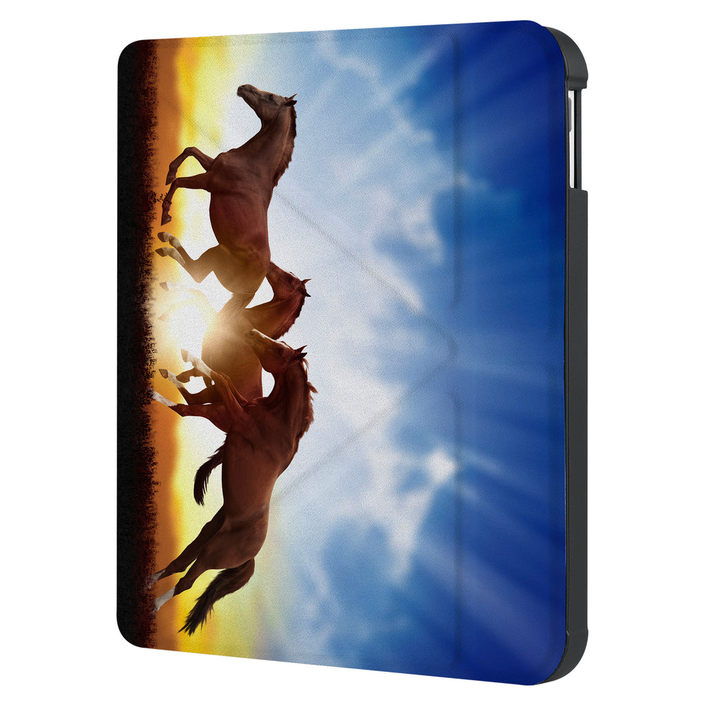 swap front and back view of personalized KOBO case and Horse design