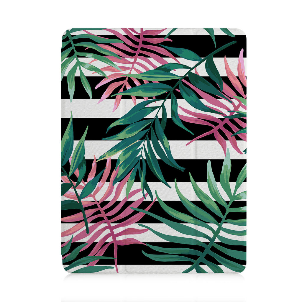 front and back view of personalized iPad case with pencil holder and 03 design