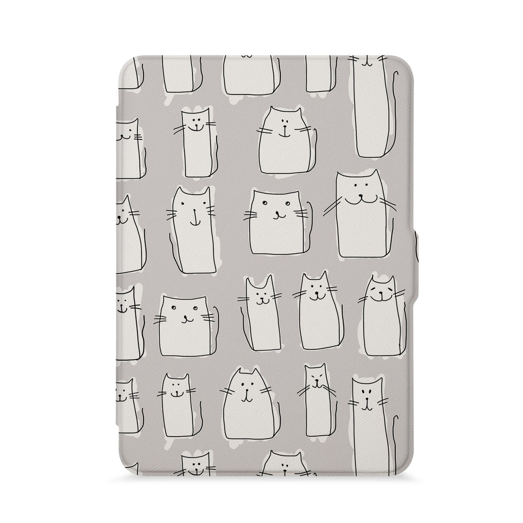 front view of personalized kindle paperwhite case with 04 design - swap