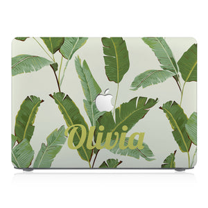 Macbook Premium Case - Green Leaves