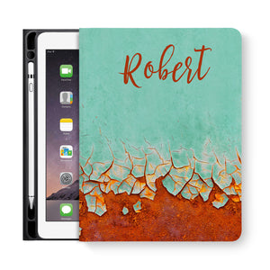 iPad Folio Case - Rusted Metal