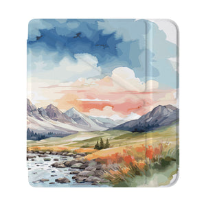 front view of personalized Kobo case with Landscape design