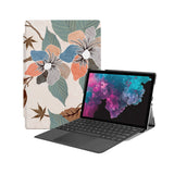 the Hero Image of Personalized Microsoft Surface Pro and Go Case with Artistic Flower design