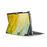 the back side of Personalized Microsoft Surface Pro and Go Case in Movie Stand View with Tree Painting design - swap