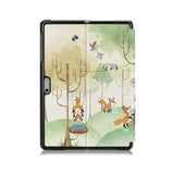 the back side of Personalized Microsoft Surface Pro and Go Case with Forst Animal design