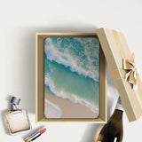 Personalized Samsung Galaxy Tab Case with Sea Waves design in a gift box