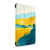 the side view of Personalized Samsung Galaxy Tab Case with Abstract Painting design