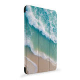 the side view of Personalized Samsung Galaxy Tab Case with Sea Waves design