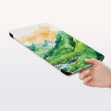 a hand is holding the Personalized Samsung Galaxy Tab Case with Landscape design