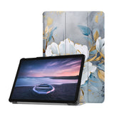 Personalized Samsung Galaxy Tab Case with Flower Art design provides screen protection during transit