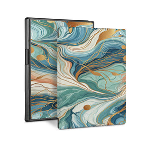 Vista Case reMarkable Folio case with Marble Design perfect fit for easy and comfortable use. Durable & solid frame protecting the reMarkable 2 from drop and bump.