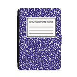 front view of personalized kindle paperwhite case with Composite Book design