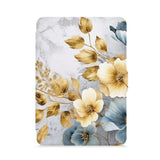 front view of personalized kindle paperwhite case with with Flower Art design - swap