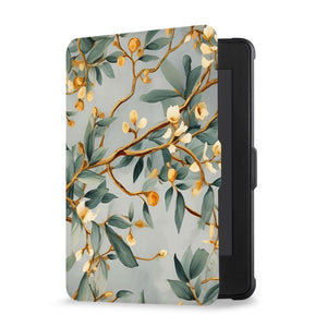 kindle foilo case with Flower Painting design, Opens and closes just like a book to wake your Kindle or put it to sleep - swap