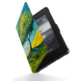 Reinforced rubber bumpers on the corners to protect your Kindle Paperwhite kindle case with Tree Painting design