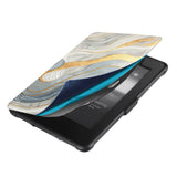 kindle foilo case with Marble design, Magnetic attachment ensures cover is securely closed