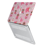 hardshell case with Lovely Dog design has rubberized feet that keeps your MacBook from sliding on smooth surfaces