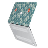 hardshell case with Fox Fun design has rubberized feet that keeps your MacBook from sliding on smooth surfaces