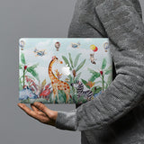 hardshell case with Rainforest Animals design combines a sleek hardshell design with vibrant colors for stylish protection against scratches, dents, and bumps for your Macbook