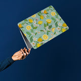 personalized microsoft laptop case features a lightweight two-piece design and Tropical Fruits print