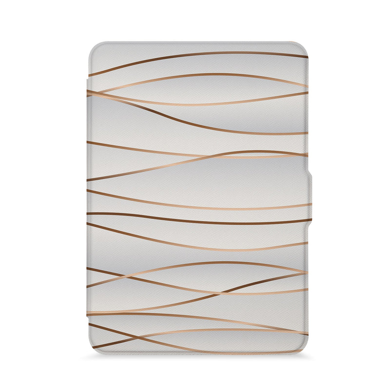 front view of personalized kindle paperwhite case with Luxury design - swap