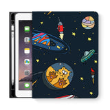 frontview of personalized iPad folio case with 5 design