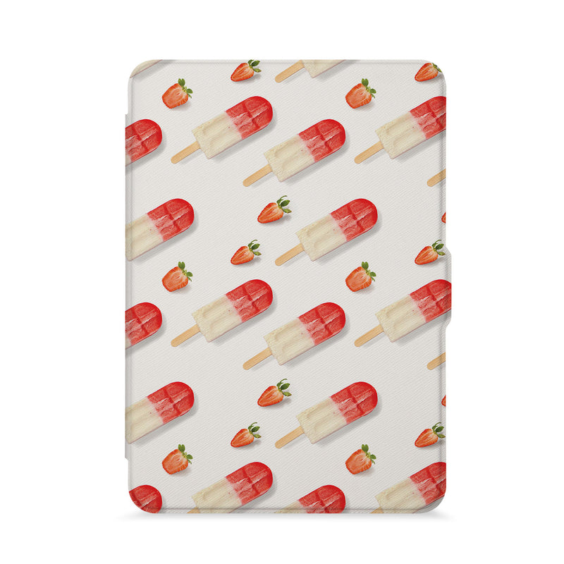 front view of personalized kindle paperwhite case with Sweet design - swap